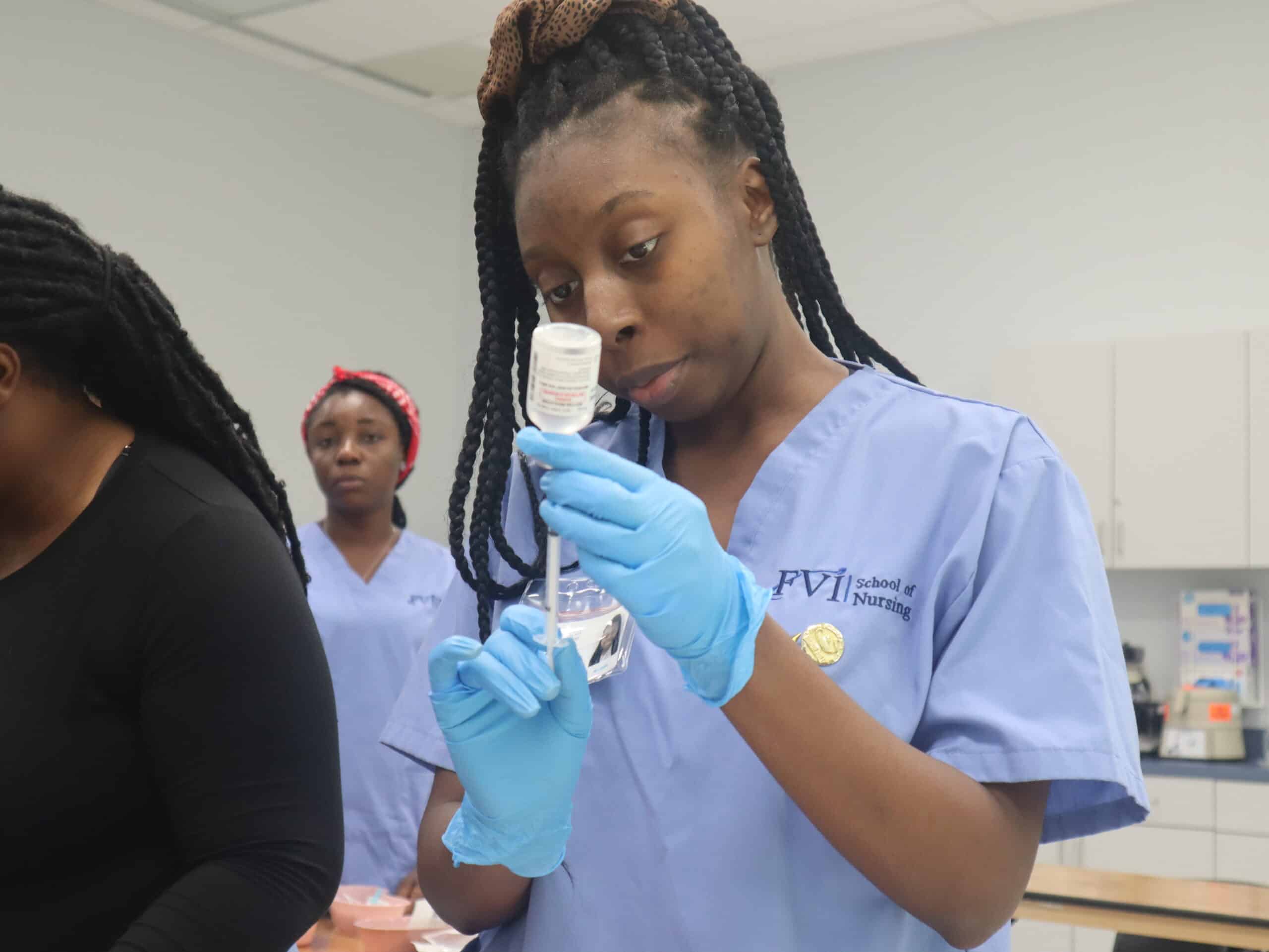 miramar nursing assistant program home health aide program student with syringe