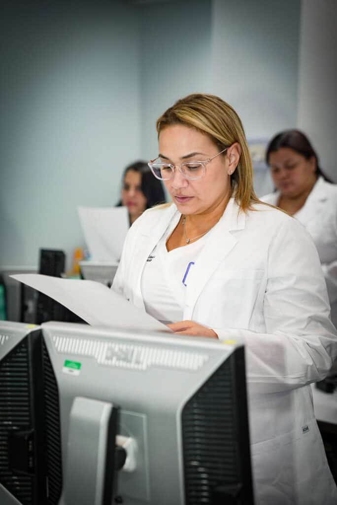 A south florida nursing student prepares for an exam