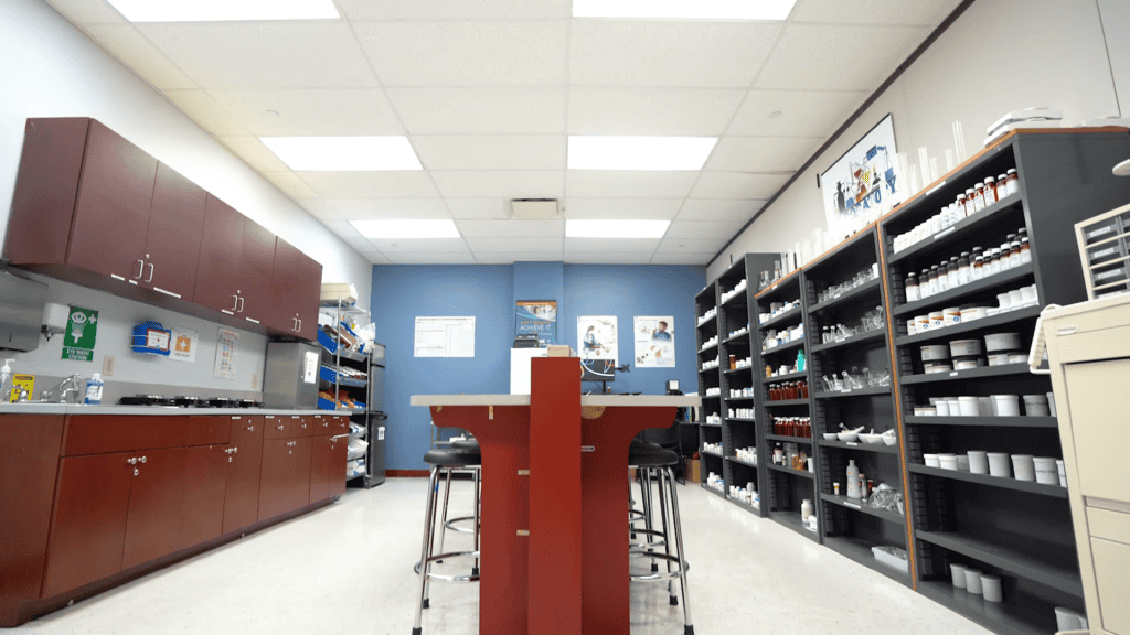 The FVI Florida vocational institute school pharmacy lab at the Miami campus
