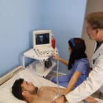 FVI student and instructor practicing their EKG skills