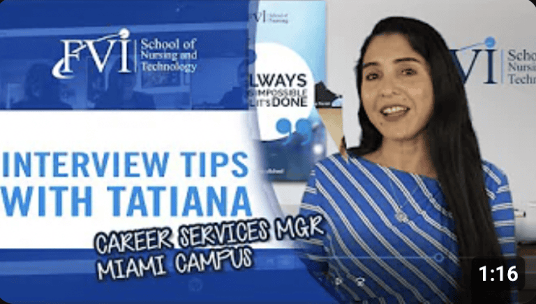 Tatiana from Career Services talking about the career services department at FVI Miami