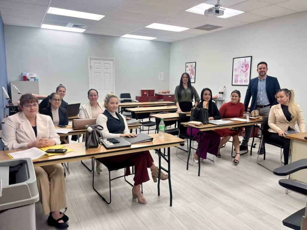 Miami nursing school and allied health students practicing interview skills