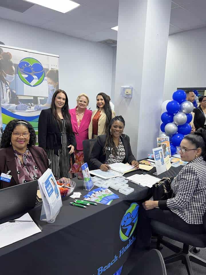 clinical partners during a job fair at miami campus