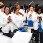 Miami nursing school students during their white coat ceremony