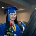 allied health graduate on stage fall 2023