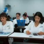 Miami nursing program students during their white coat ceremony