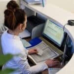 medical office administrator in the office