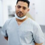 doctor looking at the camera